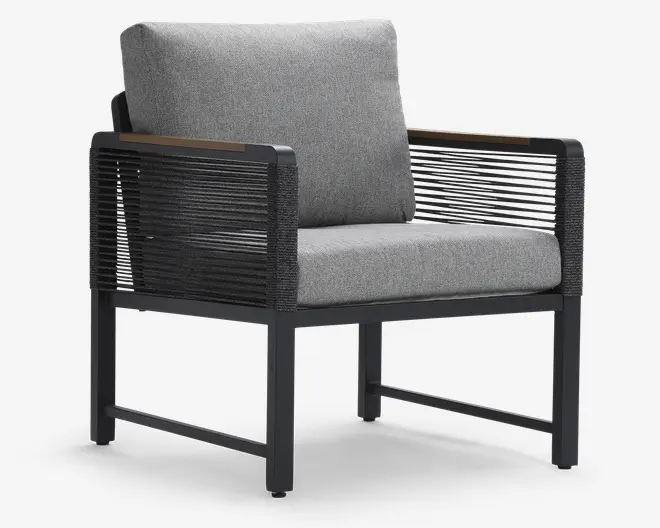 Loungesæt 4 dele Antracit/grå