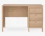 Skrivebord Madrid lys eg kunstfiner