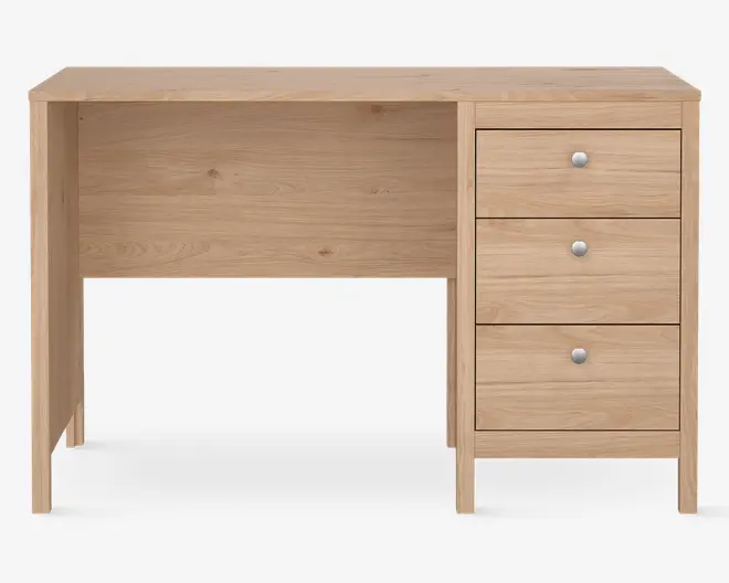 Skrivebord Madrid lys eg kunstfiner