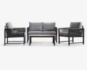 Loungesæt 4 dele Antracit/grå