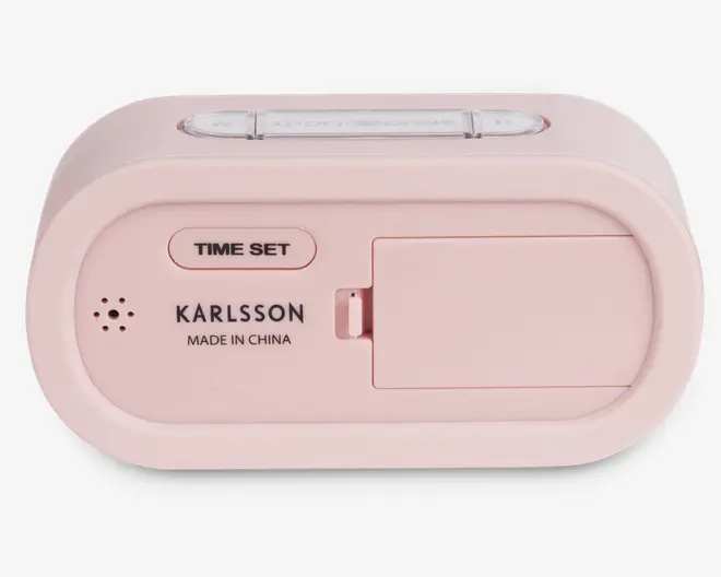 Vækkeur silikone pink H.7 cm 