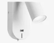Væglampe Ego Hvid USB
