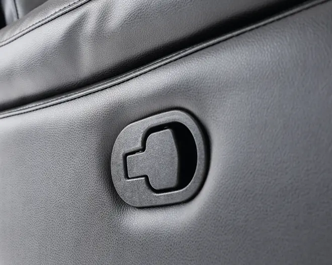 Sofa 2 pers recliner sort 