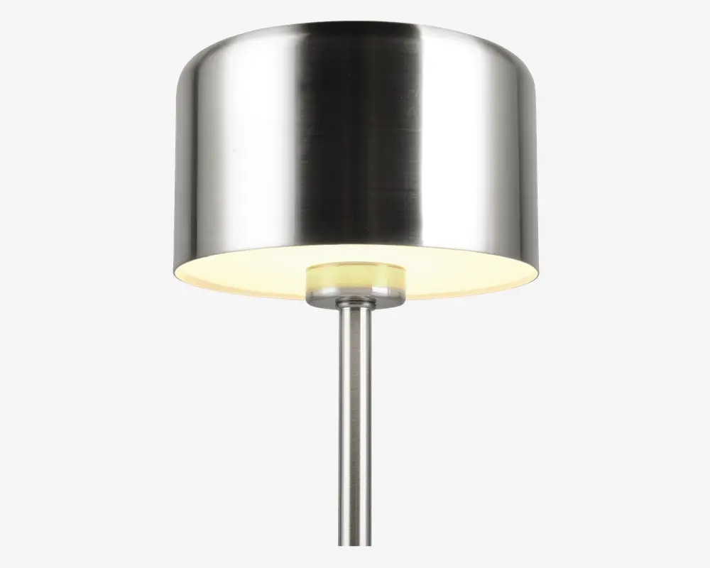 Bordlampe Jeff nikkel H.30 cm 
