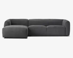 Sofa M/Chaiselong Violino Venstre Grå