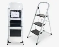 Stige 3 trin sort/hvid