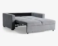 Sovesofa 2 pers. grå møbelstof