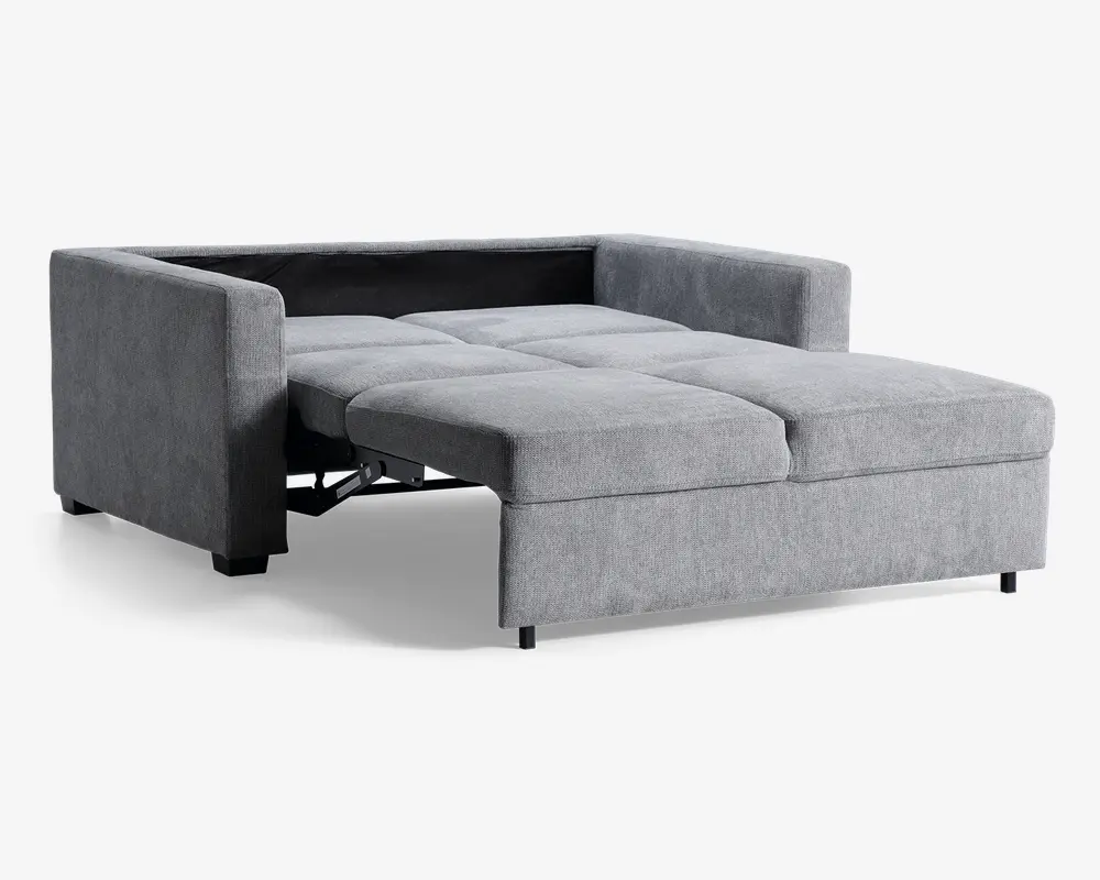 Sovesofa 2 pers. grå møbelstof