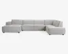 Sofa U-shape Højrevendt Beige