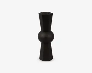 Lysestage Geo Count sort H.20 cm 
