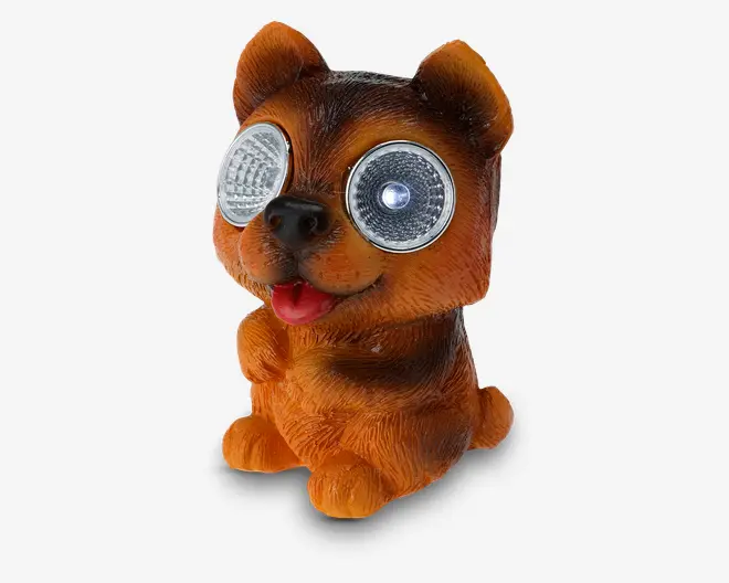 Havedyr solcelle ass H.9 cm