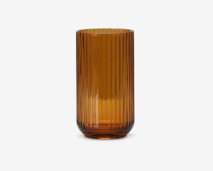 Lyngby vase glas amber H.20 cm 