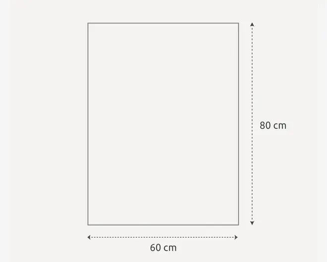 Spejl indgravering 60x80 cm