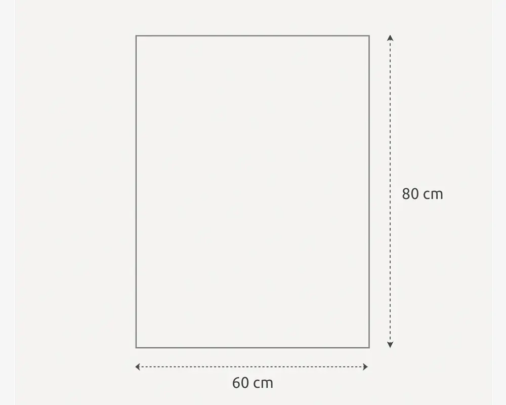 Spejl indgravering 60x80 cm 