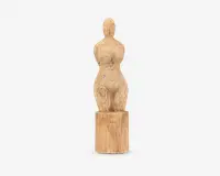 Figur Ida dame træ H.34 cm 