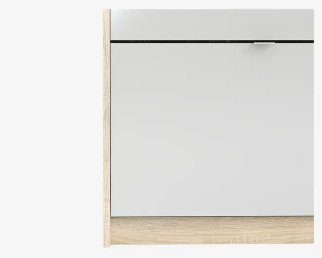 Skoskab Shoes m. 4 låger og spejldør