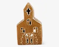 Honningkagekirke til lys H.16 cm 