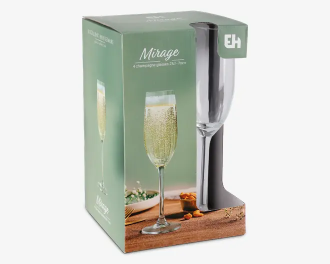 Champagneglas 21cl sæt 4 stk.