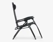 Havestol med nakkepude og fodstøtte