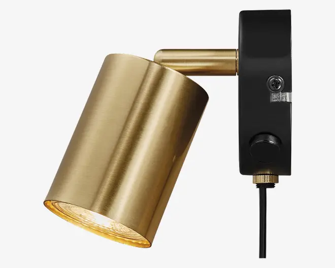 Væglampe Explore messing