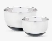 Skåle rustfrit stål 2 stk. 