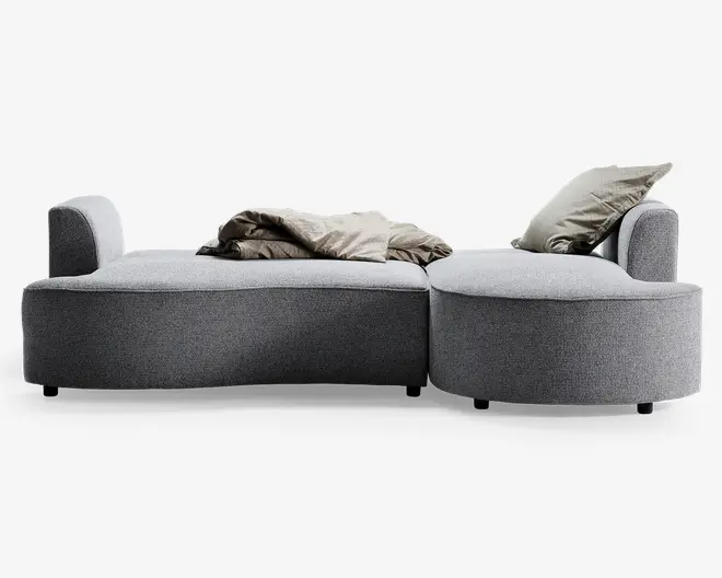 Sovesofa med chaiselong højrevendt