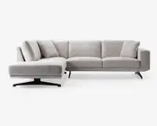 Sofa m. Åben Afslutning Beige Venstrevendt