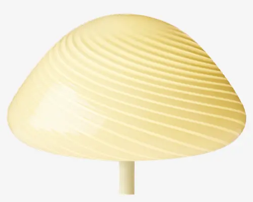 Bordlampe Mini Mus creme H.17 cm