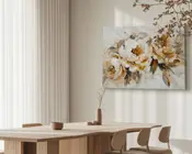 Maleri blomst 80x120 cm 