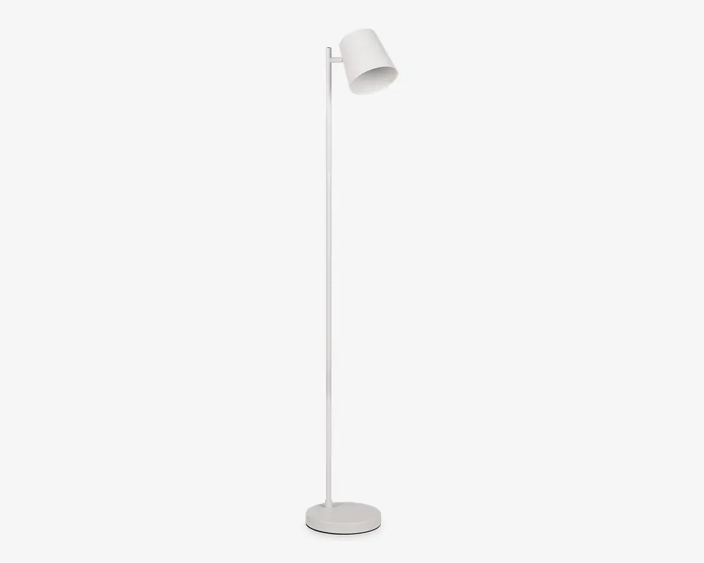 Gulvlampe Blake mat hvid H.125 cm 