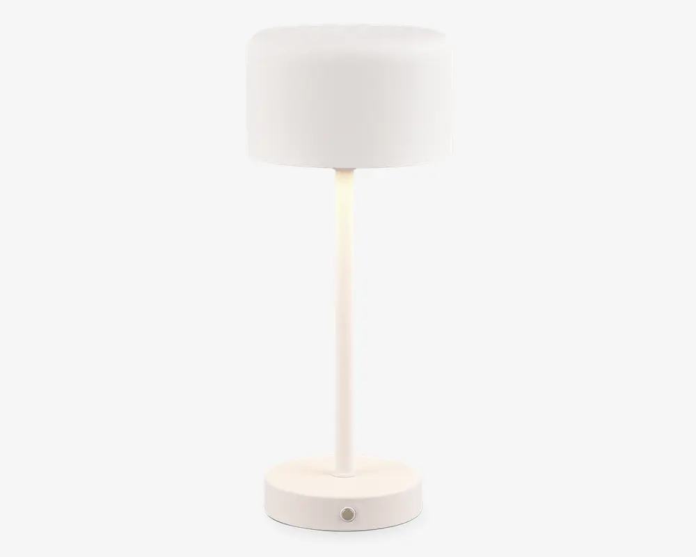 Bordlampe Jeff mat hvid H.30 cm 