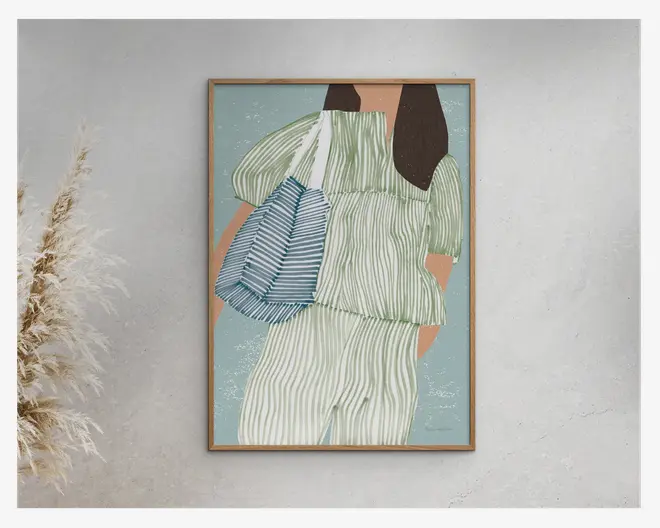 Plakat Wild Apple Striped 100x140 cm