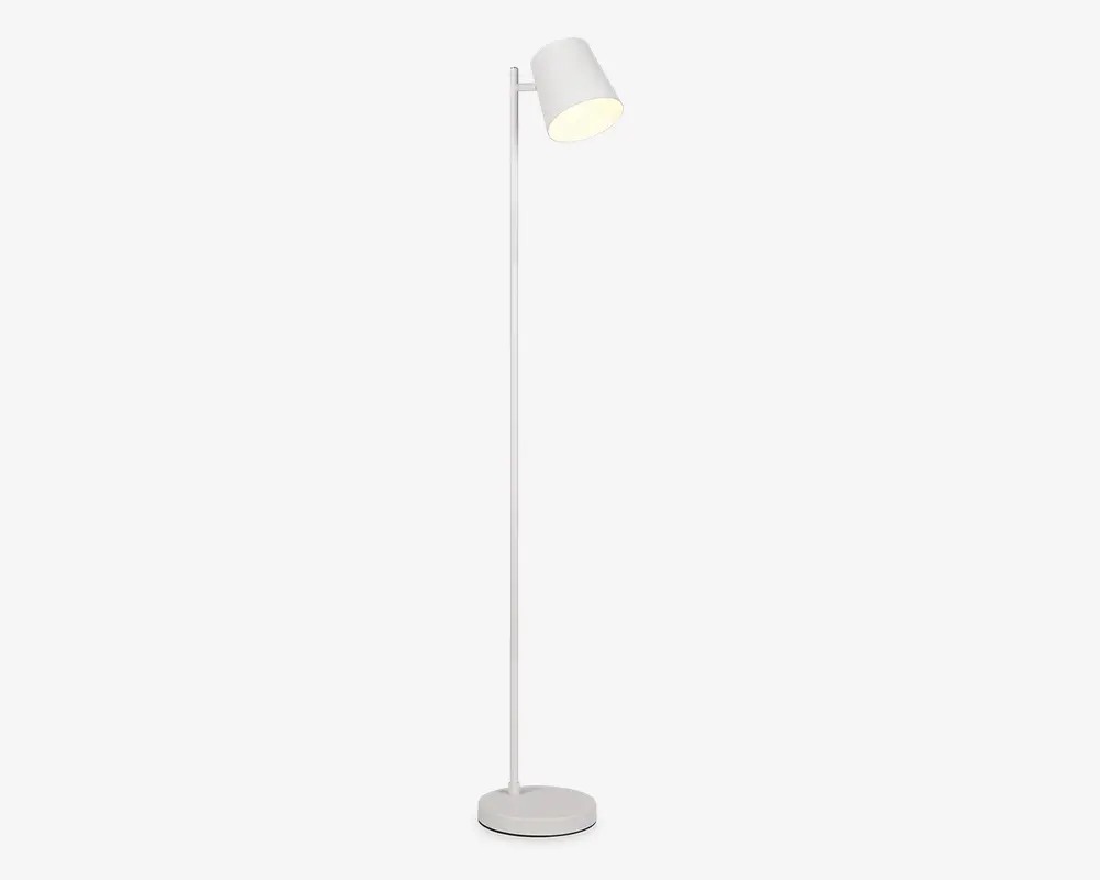 Gulvlampe Blake mat hvid H.125 cm 