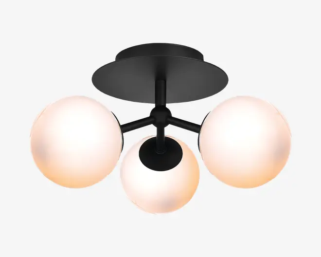 Loftlampe Atom Trio Opal Ø.26 cm