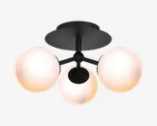 Loftlampe Atom Trio Opal Ø.26 cm