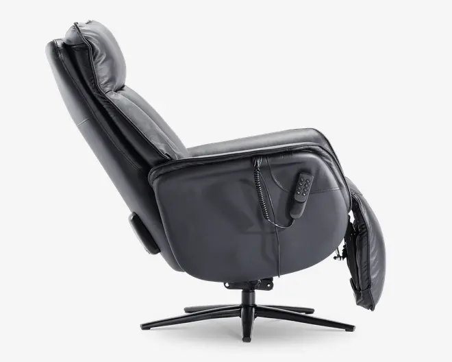 Drejestol m/indbygget skammel og 0-gravity