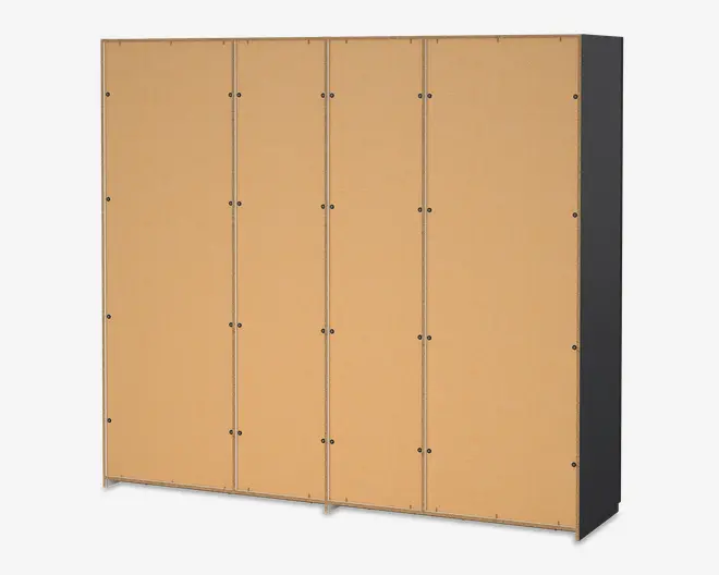   Garderobeskab Case grå B. 244 x H. 221 cm