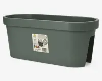 Blomsterkasse til altan grøn