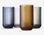 Lyngby vase glas blå H.20 cm 