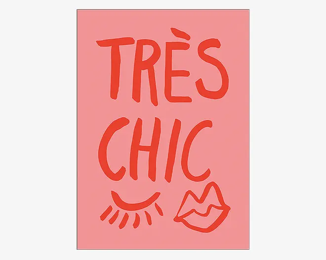 Plakat Traus Chic Pink 