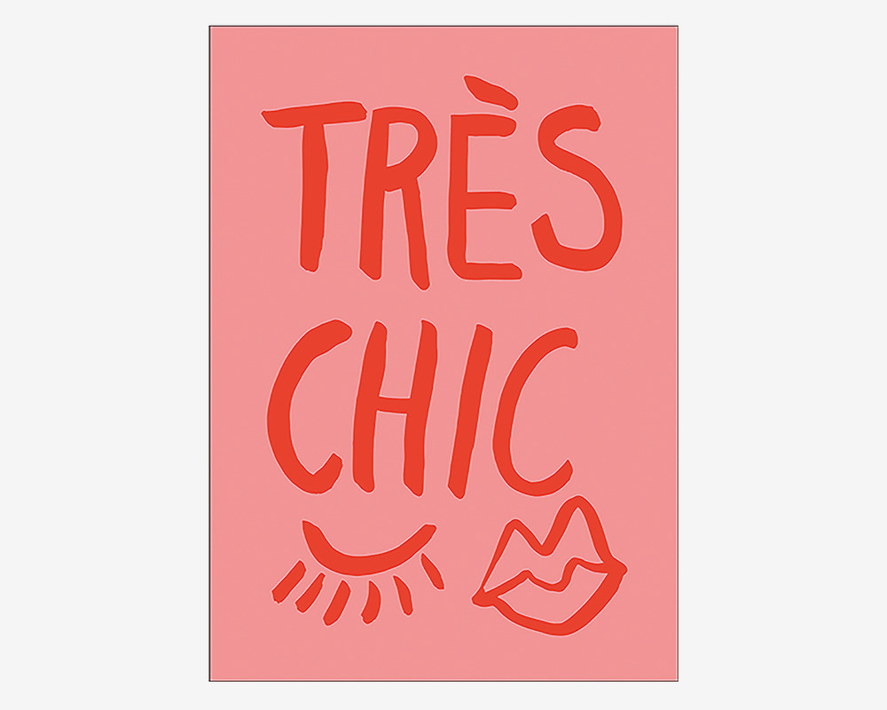 Plakat Traus Chic Pink 