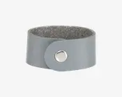 Servietring 6pk Læder Grå 