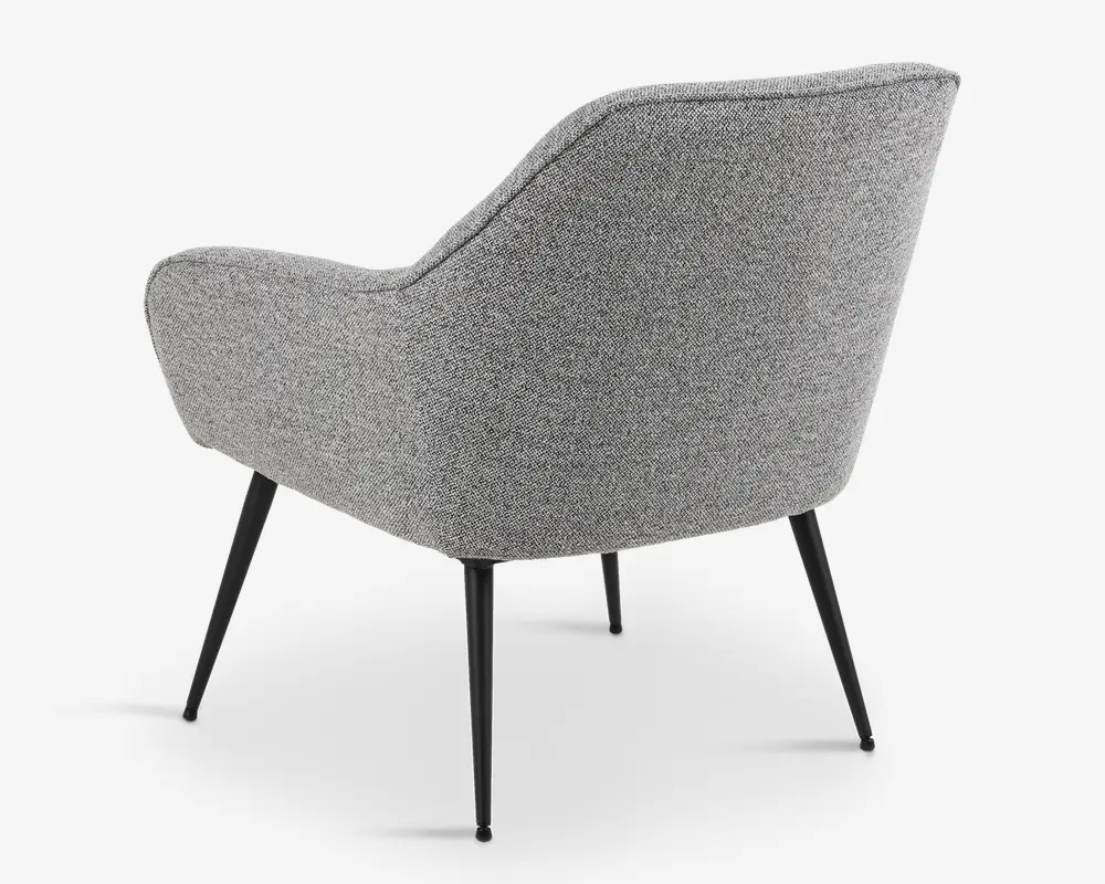 Loungestol grå møbelstof