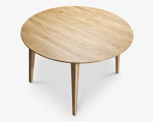 Spisebord Monza Ø. 120 cm massiv eg natur olie