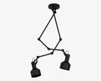 Loftlampe Takeley sort 2xE27