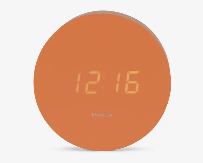 Vækkeur Spry orange Ø.9 x D.4,3 cm 