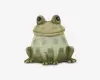 Keramik frø grøn H.7.5 cm 