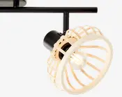 Loftspot Norah Sort/Natur B.42,5 cm