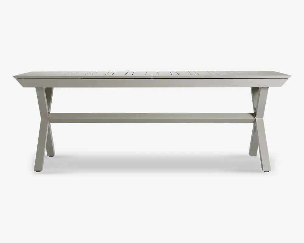 Havebord alu med udtræk Cremefarvet