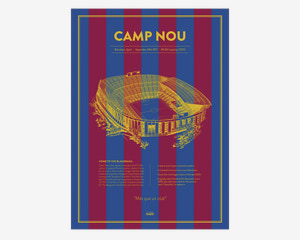 Plakat Camp Nou Barcelona 50x70 cm